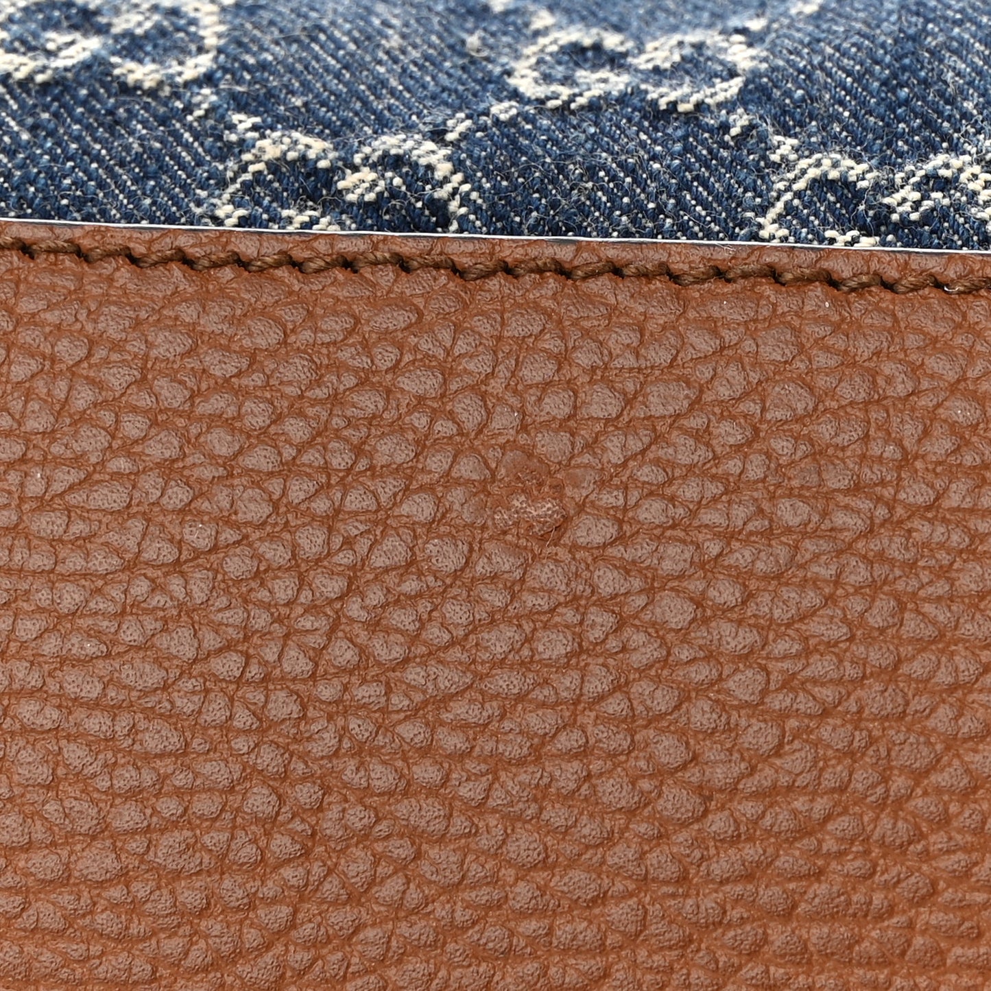 New Denim GG Monogram Medium Ophidia Shopping Tote Blue Tea Cuir