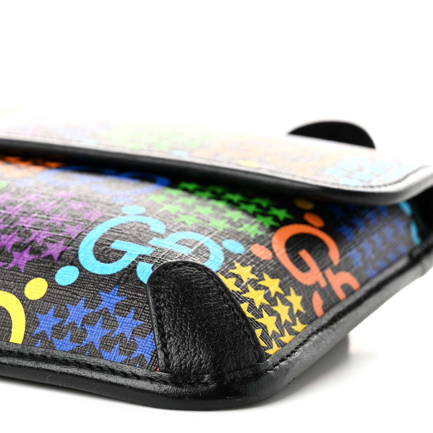 Gucci GG Supreme Monogram Psychedelic Slim Belt Bag Black 9 of 10