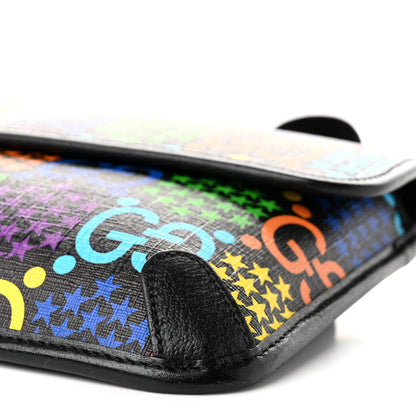 Gucci GG Supreme Monogram Psychedelic Slim Belt Bag Black 9 of 10