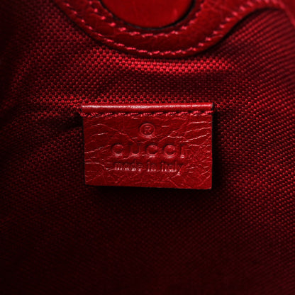 Gucci Fluffy Calfskin Morpheus Hobo Shoulder Bag Red 6 of 11