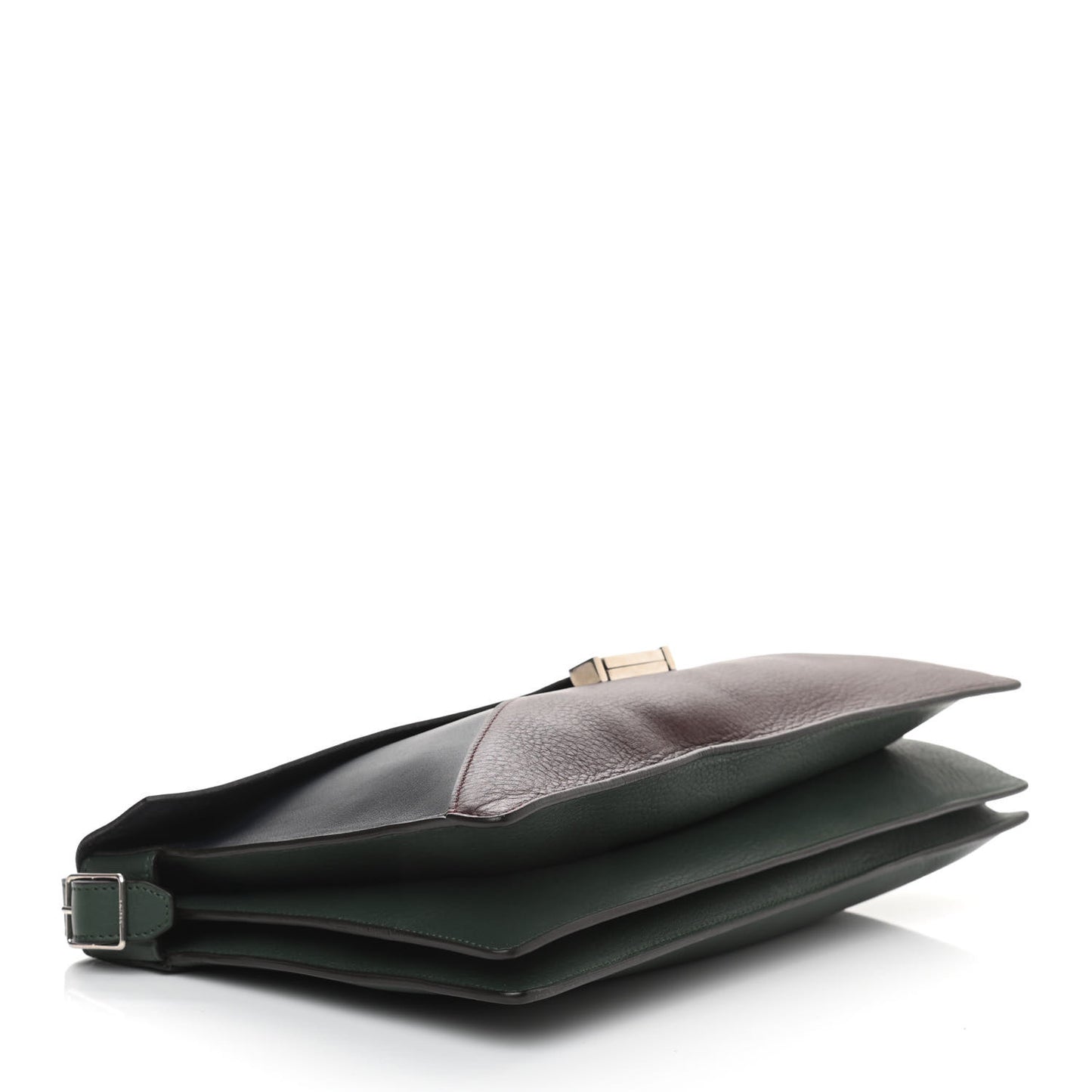 Smooth Calfskin Suede Medium Tri-Color Diamond Shoulder Bag Multi