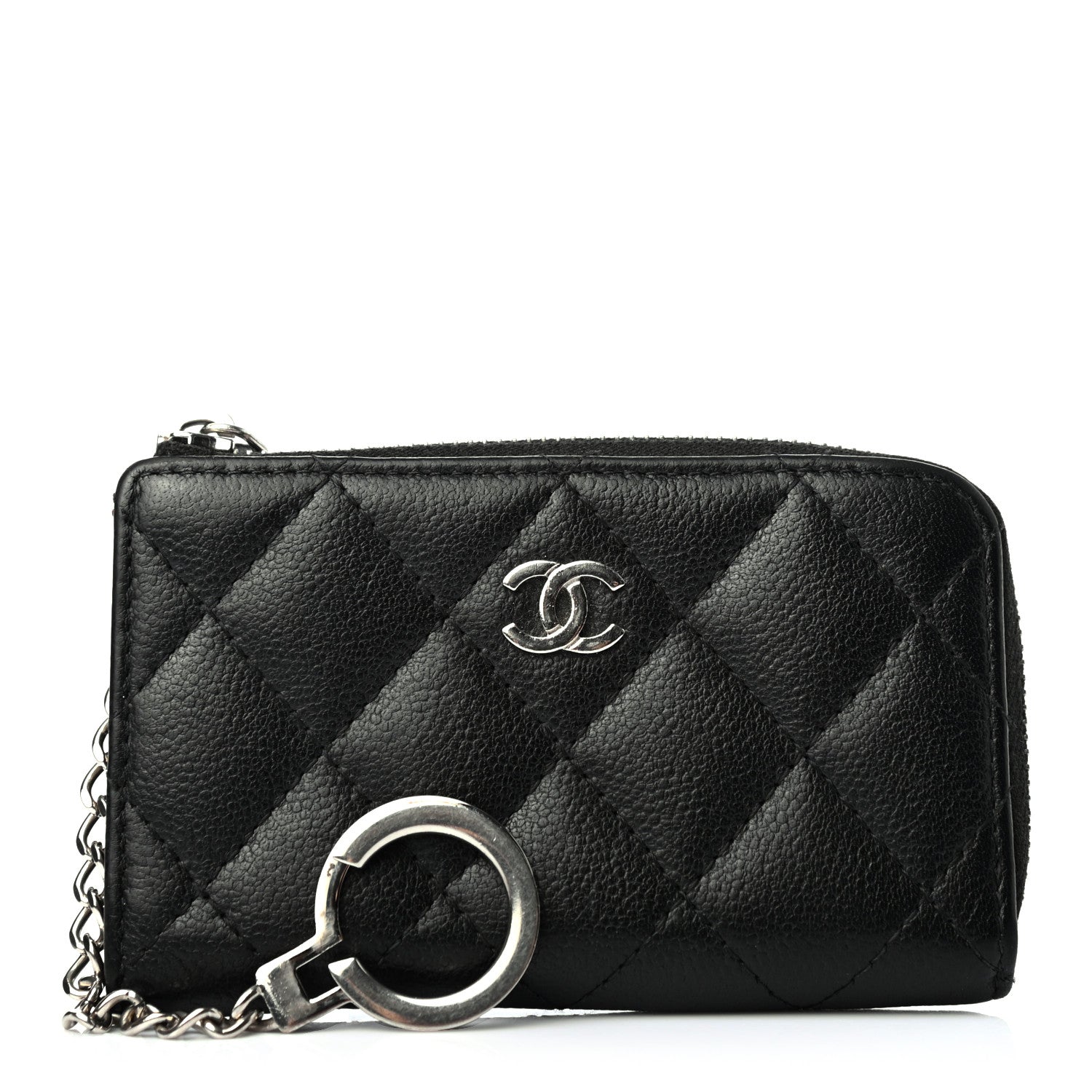 Chanel Caviar Quilted Key Holder Case Black 1 of 4