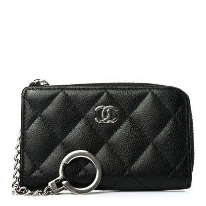 Chanel Caviar Quilted Key Holder Case Black 1 of 4