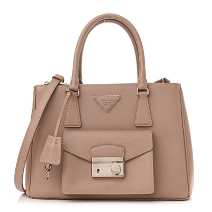 Prada Saffiano Lux Galleria Front Pocket Tote Cammeo 1 of 12
