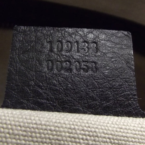 Gucci Leather Bamboo Handle Tote Black 9 of 10