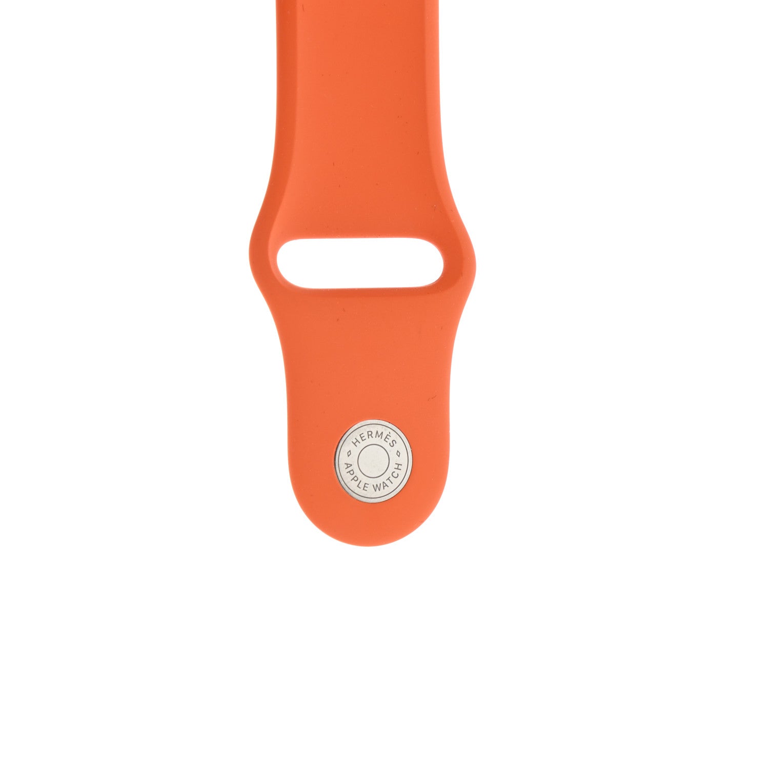 Hermes Silicone 41mm Apple Sports Watch Single Tour Band Orange 3 of 4