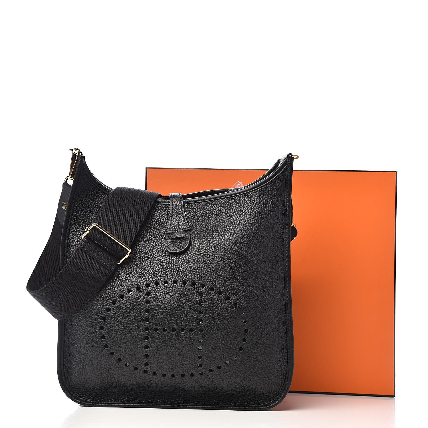 Hermes Taurillon Clemence Evelyne III PM Black 12 of 12