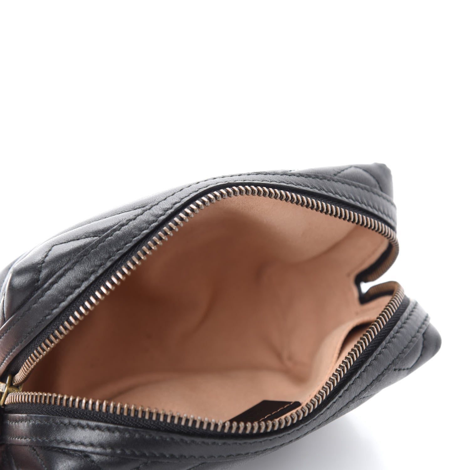 Gucci Calfskin Matelasse GG Marmont Cosmetic Case Black 5 of 7