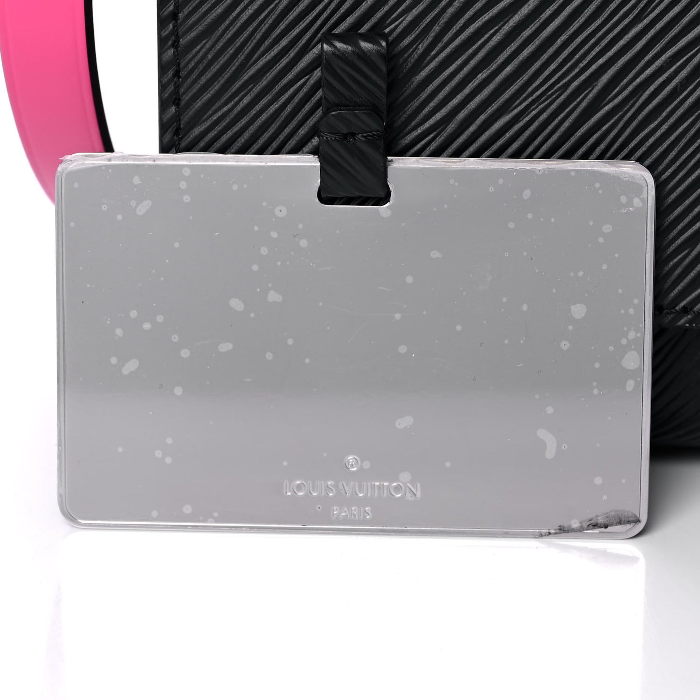 Epi Twist Shoulder Bag MM Black Pink