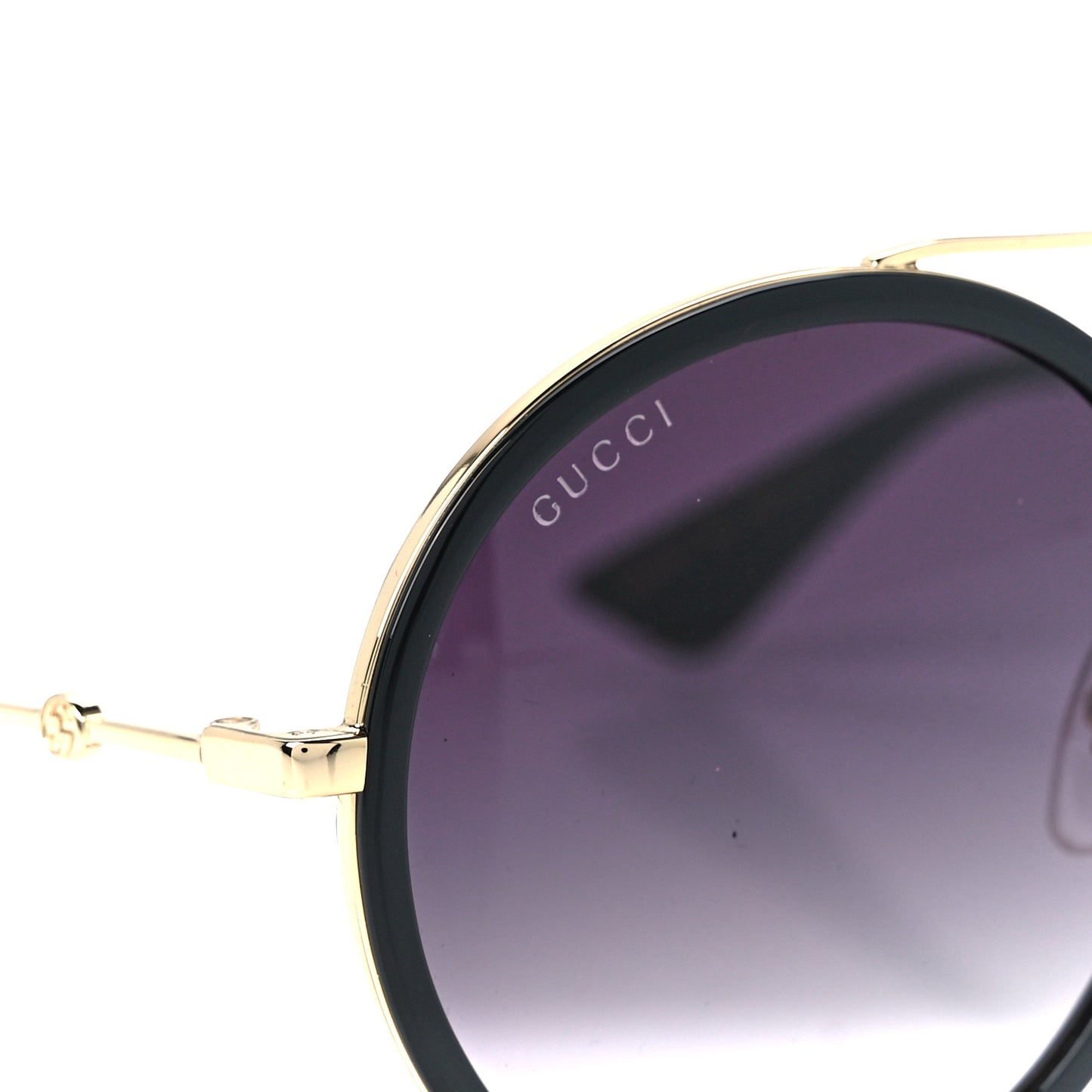 Metal Round Frame Sunglasses GG0061S Black