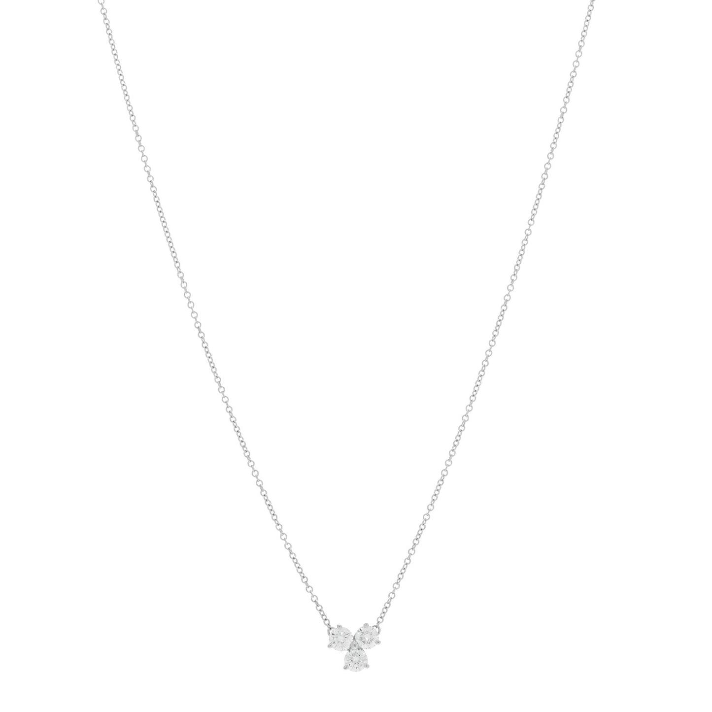 Platinum Diamond .42ctw Aria Pendant Necklace