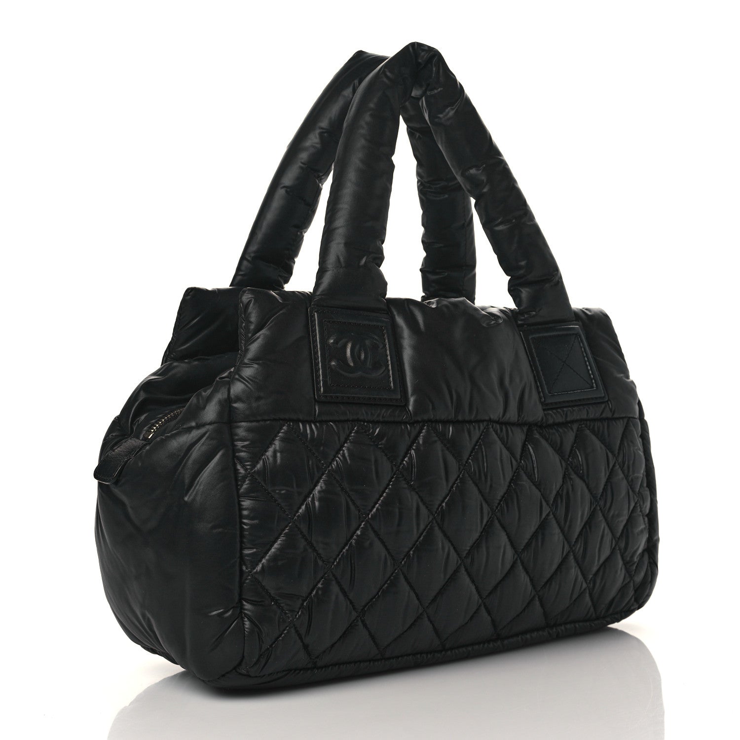 Chanel Nylon Coco Cocoon Zipped Tote Black 2 of 8