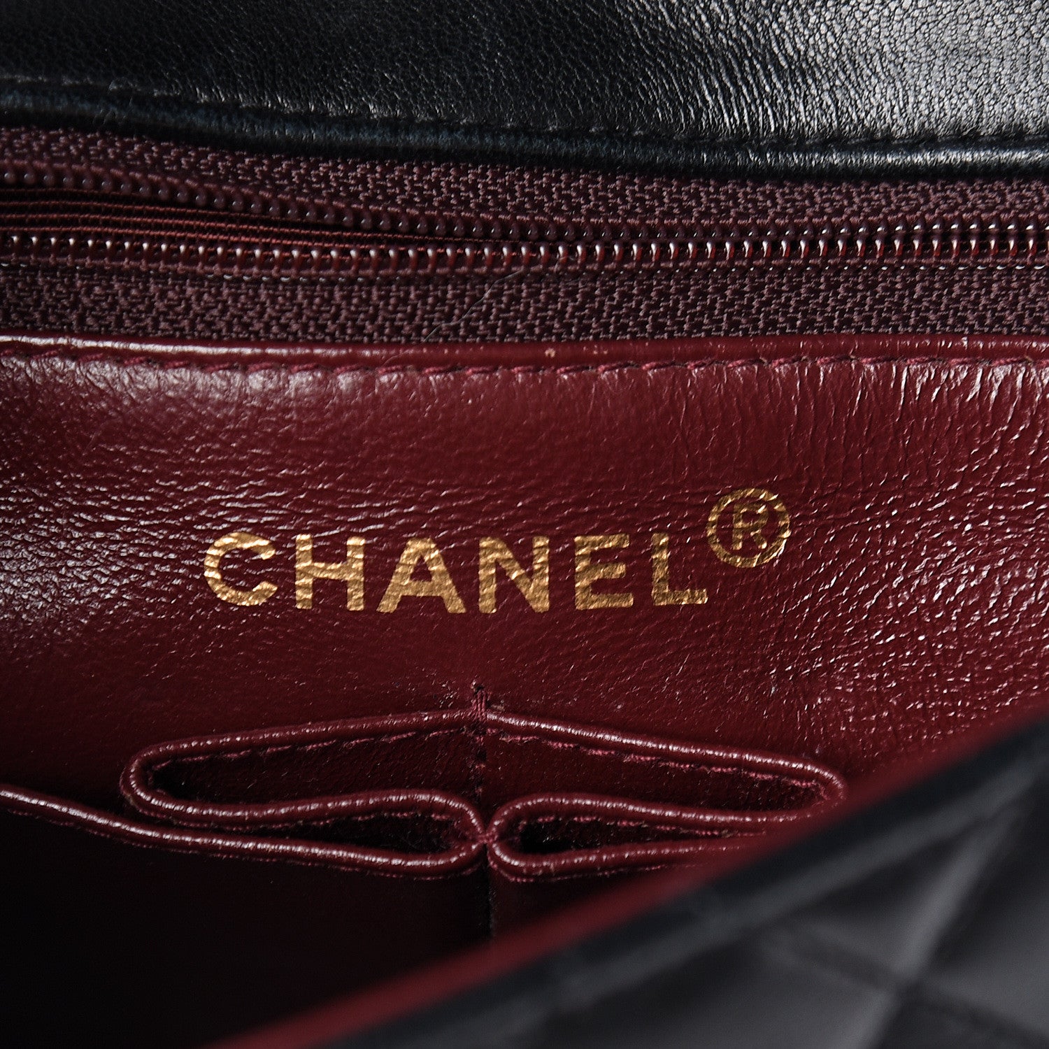 Chanel Lambskin Quilted Mini Square Flap Black 6 of 15