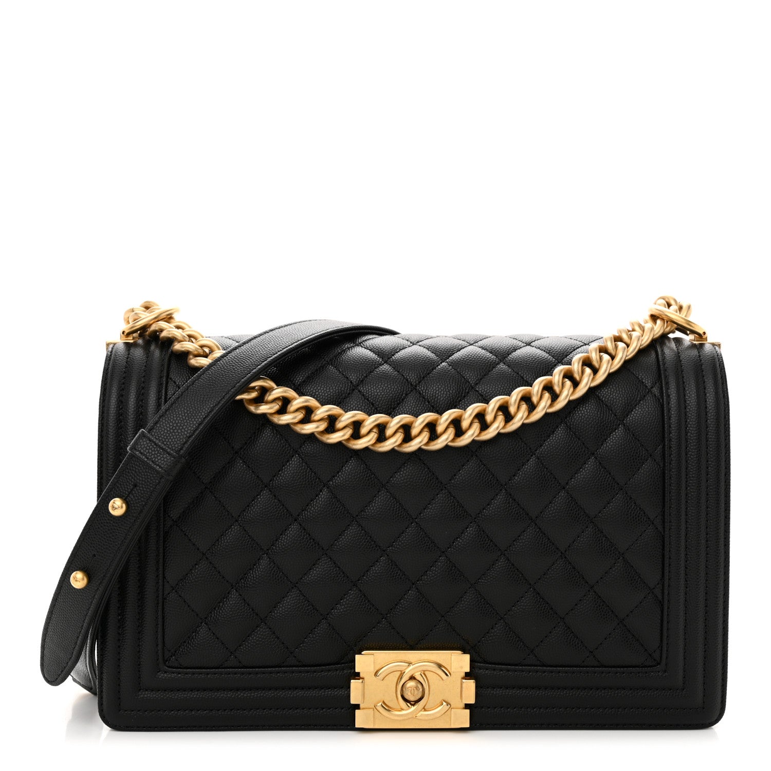 Chanel Calfskin Quilted New Medium Boy Flap Black 1 of 11