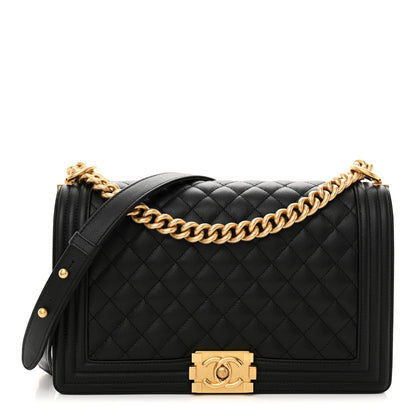 Chanel Calfskin Quilted New Medium Boy Flap Black 1 of 11