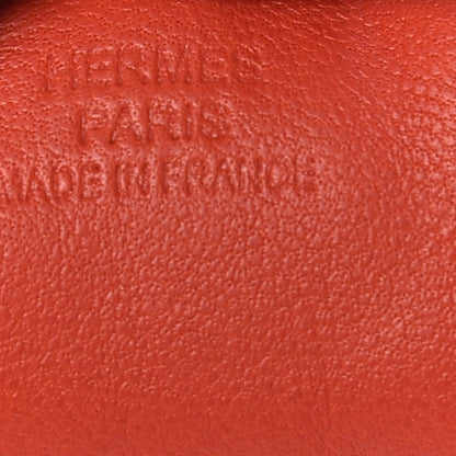 Hermes Milo Lambskin Grigri Rodeo Horse Bag Charm PM Capucine Celeste Cornaline 4 of 5