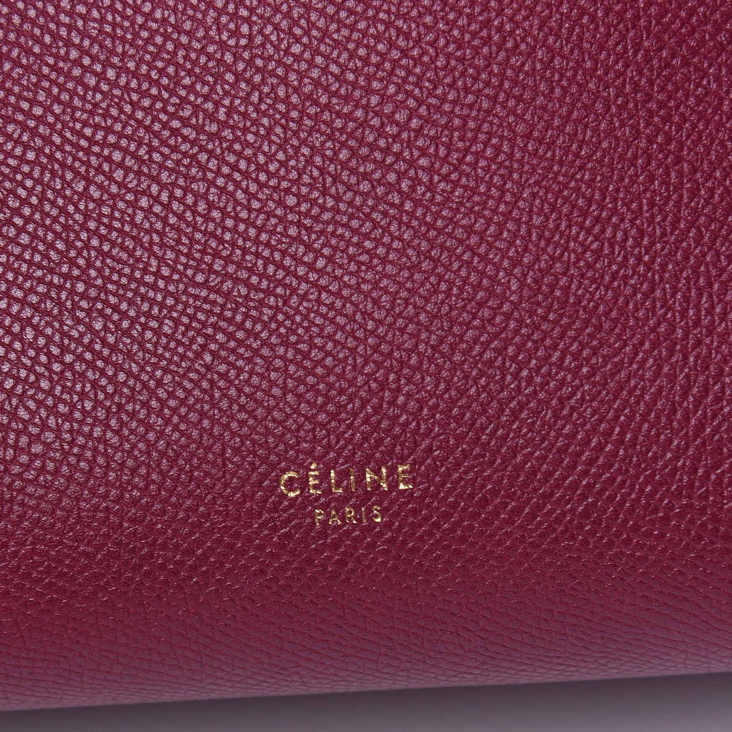 Celine Grained Calfskin Micro Belt Bag Plum 6 of 14