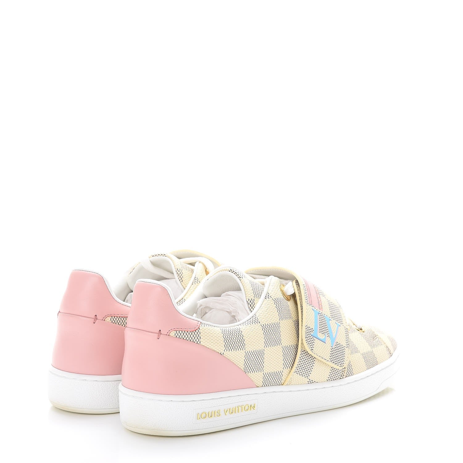 Louis Vuitton Damier Azur Summer Trunks Frontrow Sneakers 37 4 of 10