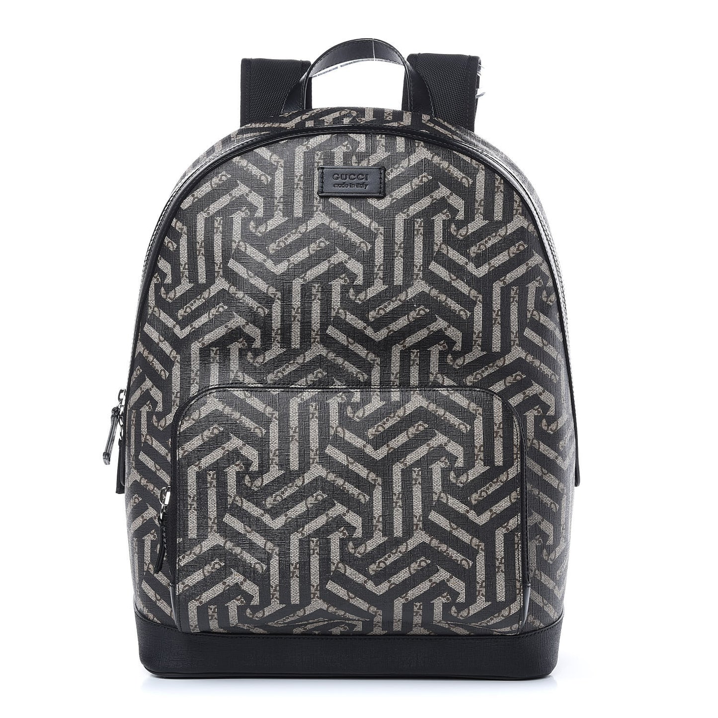 GG Supreme Monogram Caleido Medium Day Backpack Black