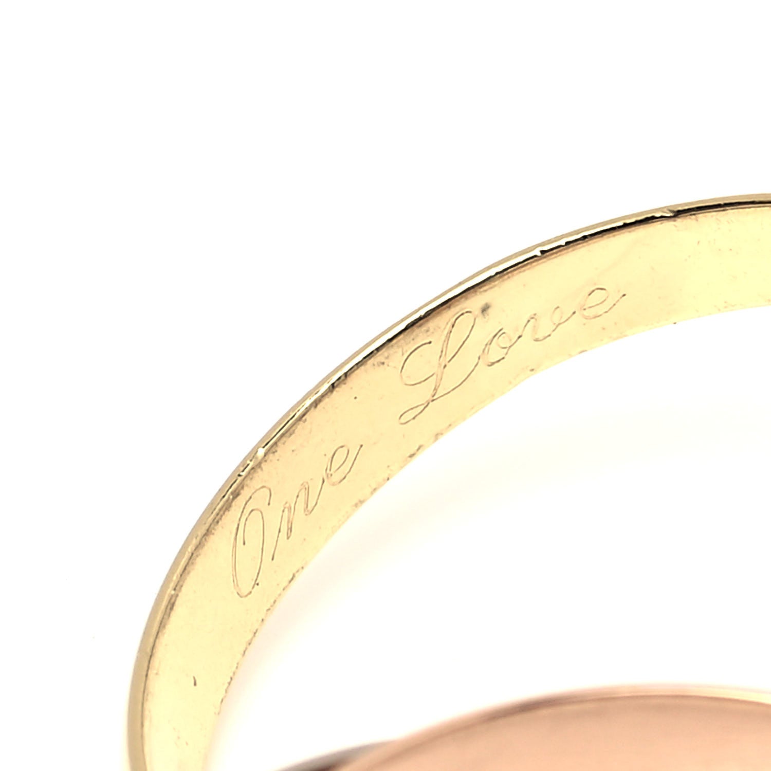 Cartier 18K Pink Yellow White Gold Small Trinity Ring 53 6.25 5 of 5