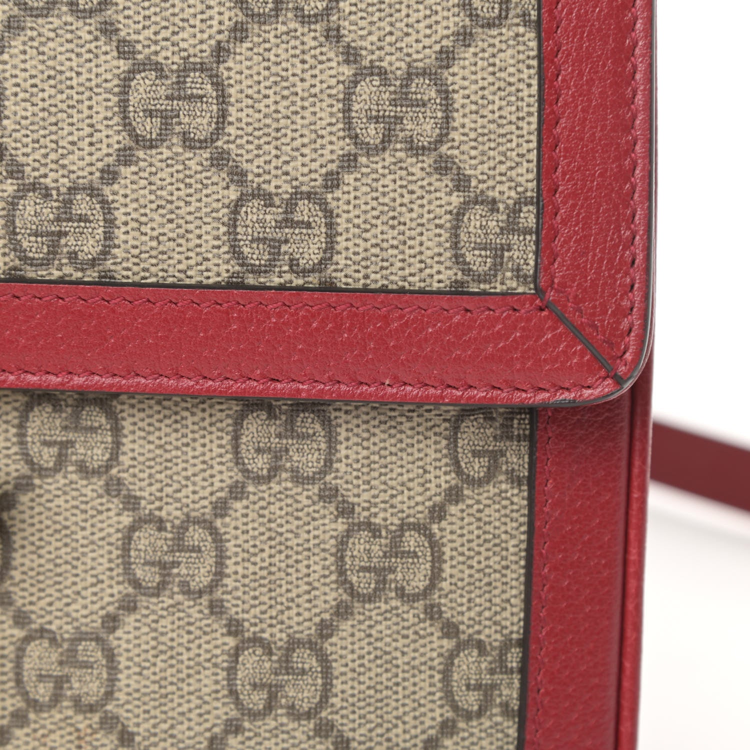 Gucci GG Supreme Monogram Medium Queen Margaret Shoulder Bag Red 11 of 12