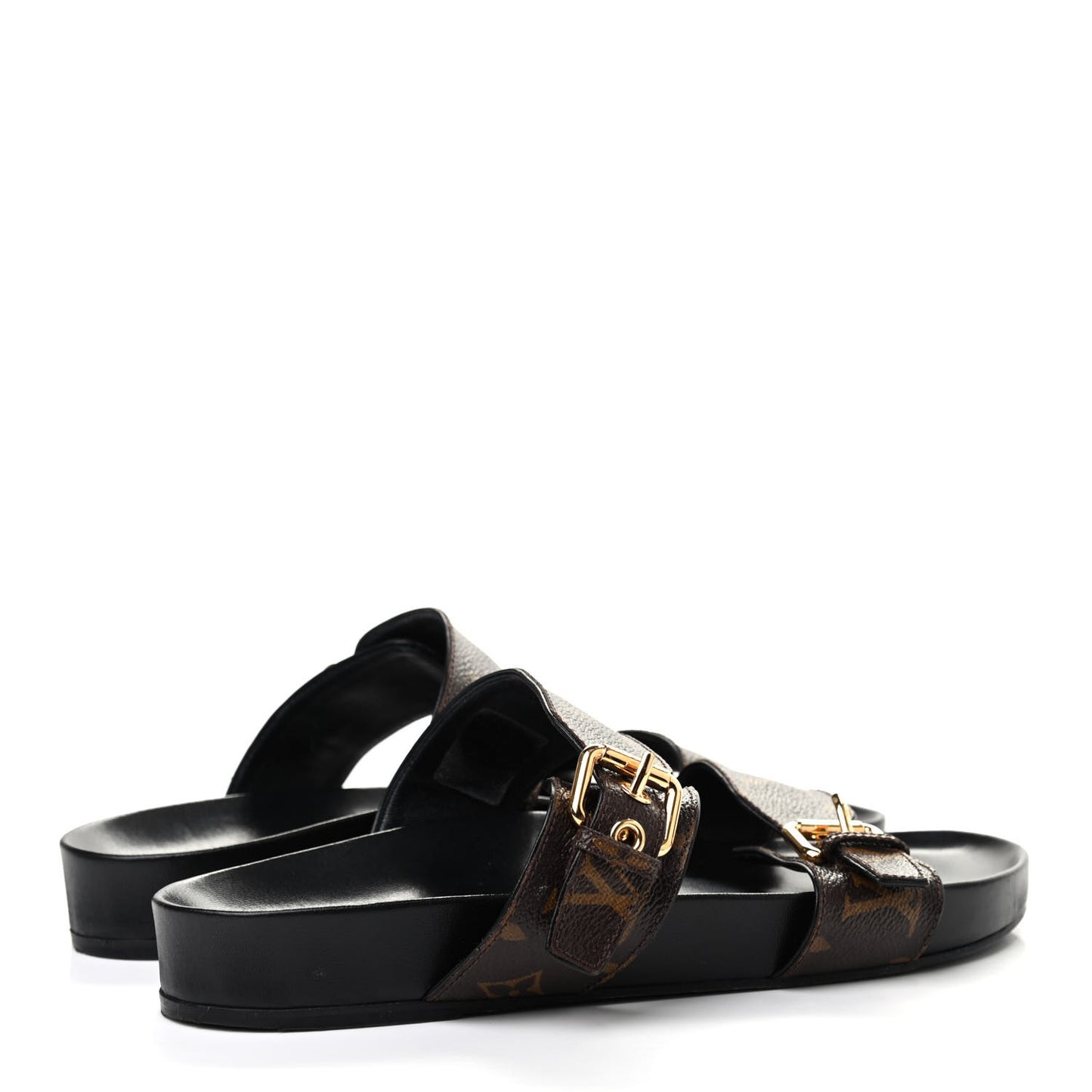 Monogram Bom Dia Mule Sandals 40 Black