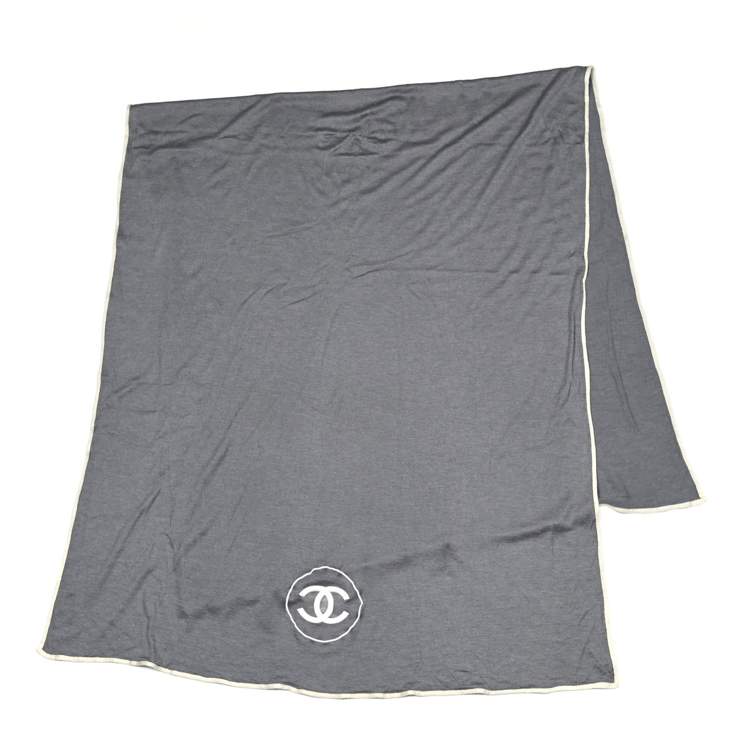 Cashmere Silk CC Scarf Grey
