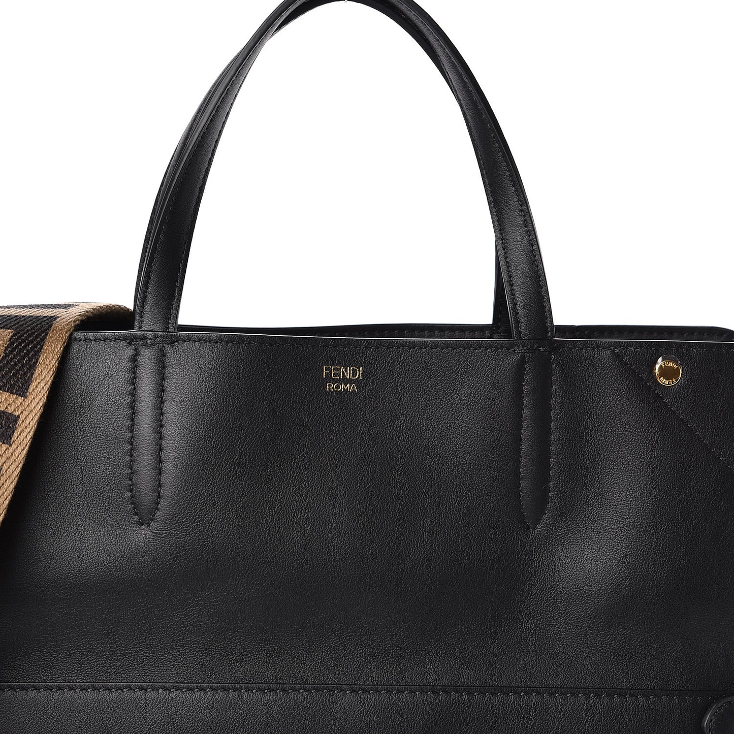 Vitello Grace Matte Large Flip Tote Black
