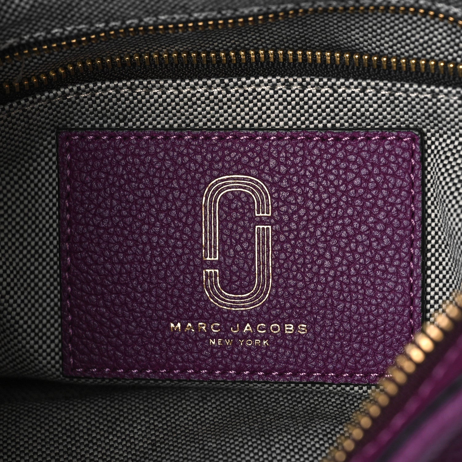 Marc Jacobs Calfskin Interlock Hobo Messenger Purple 6 of 8