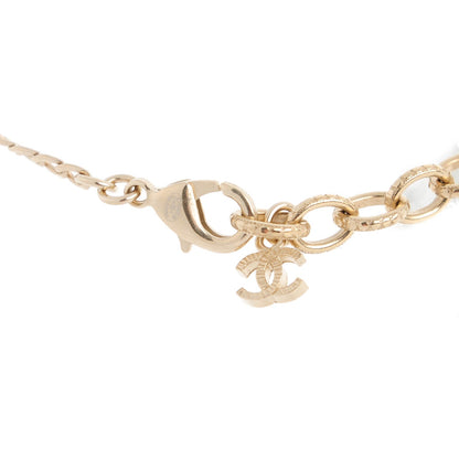 Chanel Crystal Heart Eye CC Charm Necklace Gold Silver 5 of 7