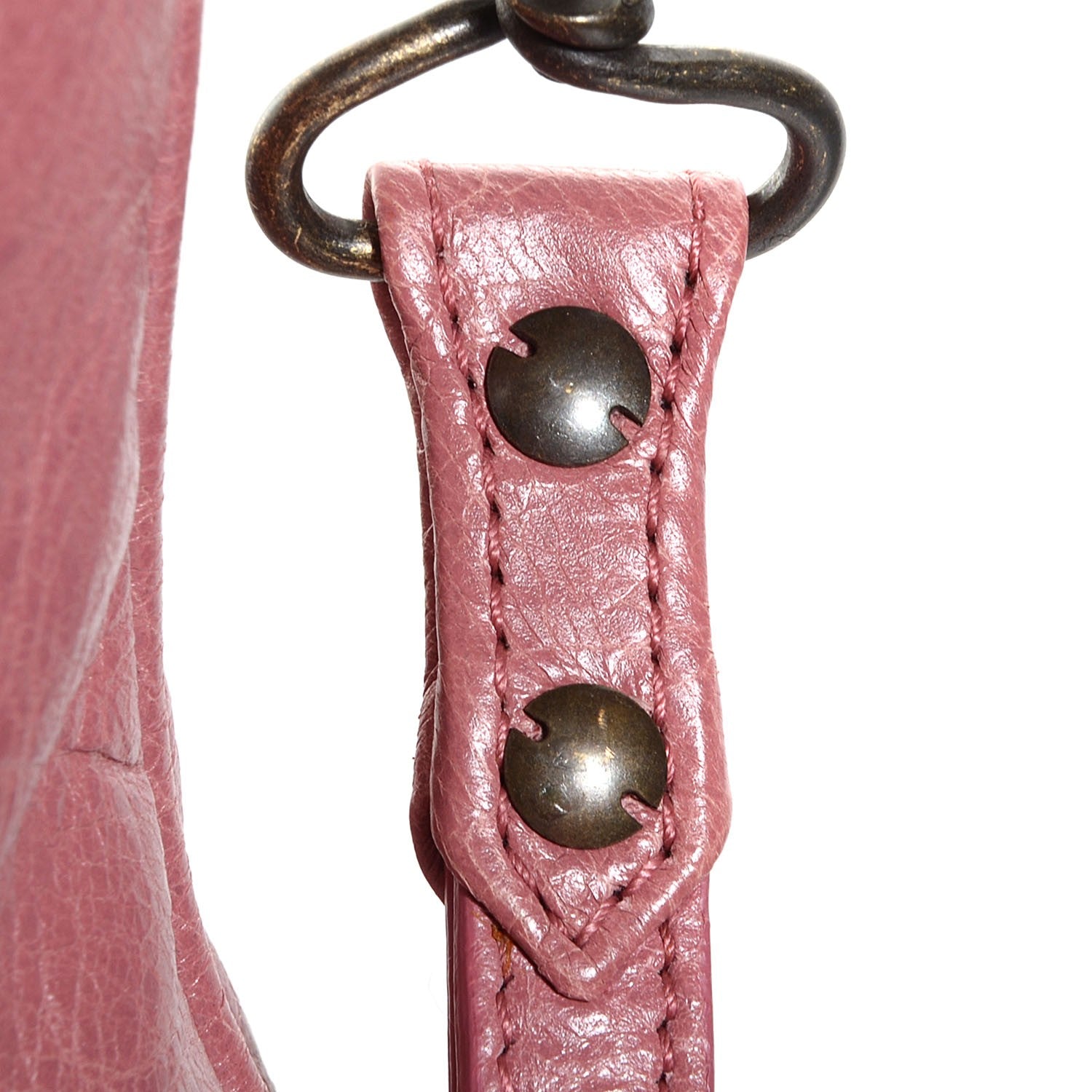 Balenciaga Agneau Classic Hardware Flat Handle Clutch Rose Bruyere 11 of 12