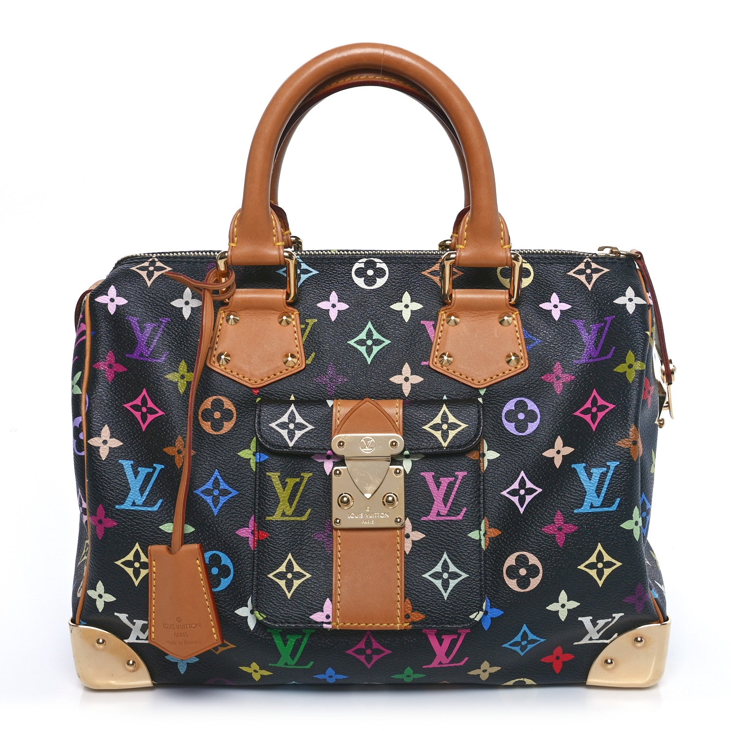 Louis Vuitton Monogram Multicolor Speedy 30 Black 1 of 9