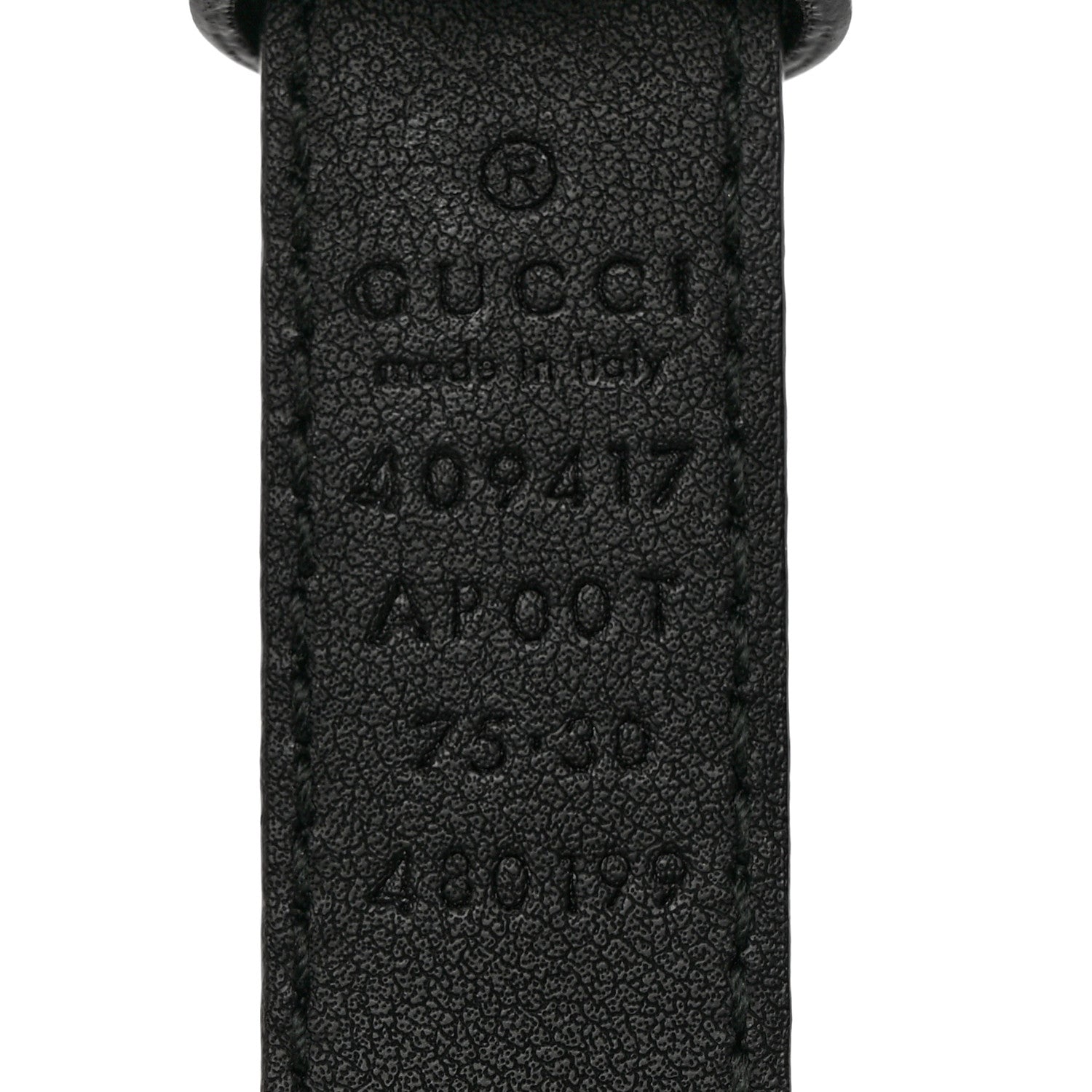 Gucci Calfskin Double G 20mm Belt 75 30 Black 5 of 9