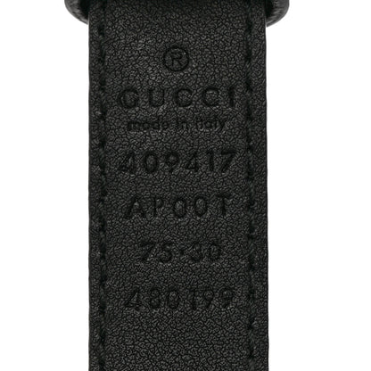 Gucci Calfskin Double G 20mm Belt 75 30 Black 5 of 9
