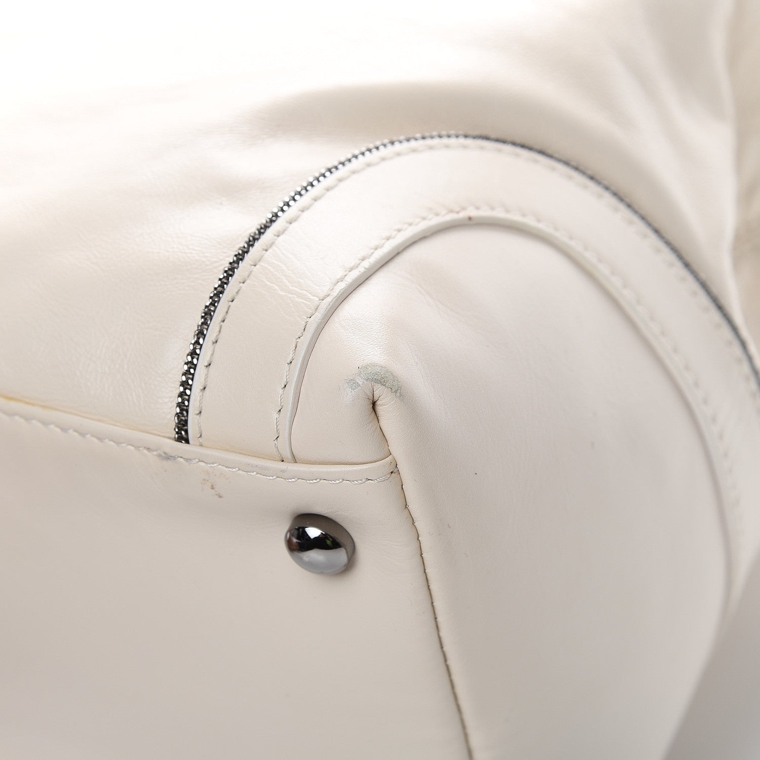 Chanel Calfskin Soho CC Shopper Tote White 14 of 17