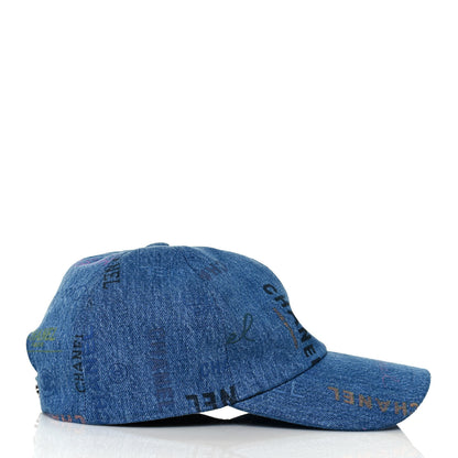 Chanel Denim Mood Cap Hat Blue 5 of 8