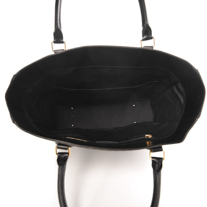 Saint Laurent Toile Classic Monogram Tote Bag Black 6 of 19