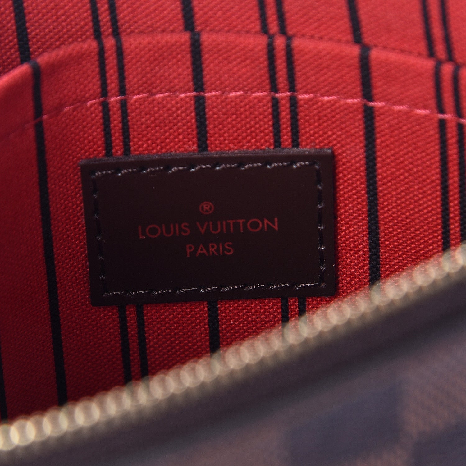 Louis Vuitton Damier Ebene Neverfull MM GM Pochette 6 of 11
