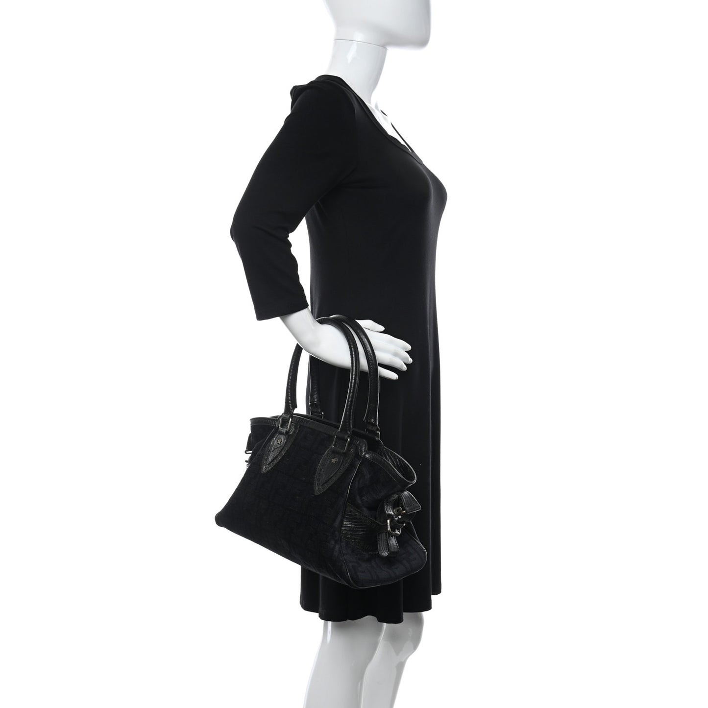 Velvet Zucca Small Bag De Jour Black