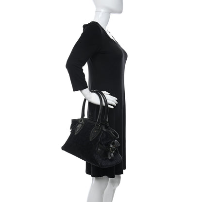 Fendi Velvet Zucca Small Bag De Jour Black 2 of 11