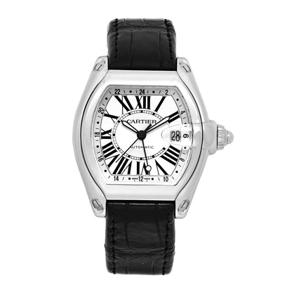 Cartier Stainless Steel Alligator 42mm Roadster GMT Automatic Watch 1 of 4