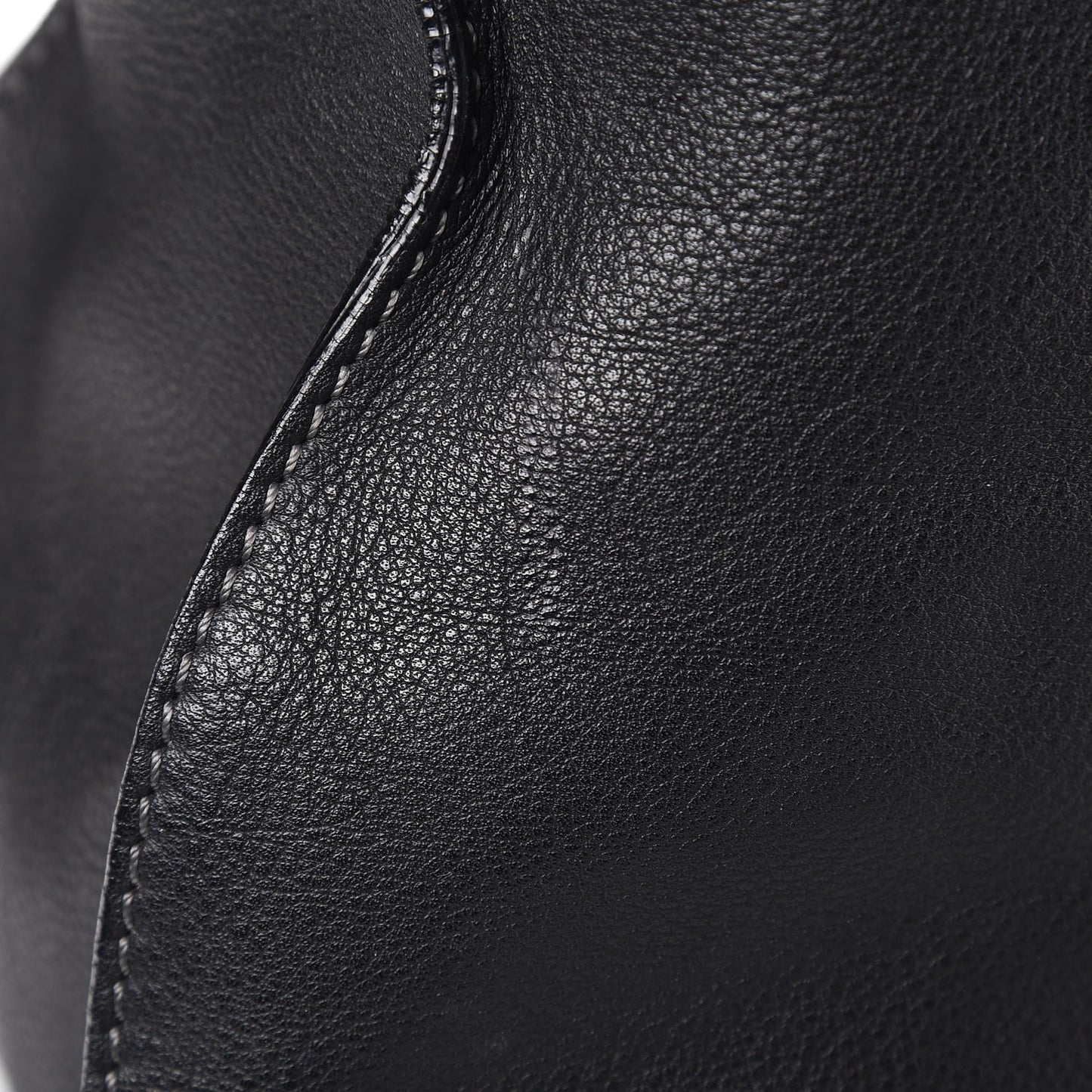 Calfskin Large Marcie Satchel Black