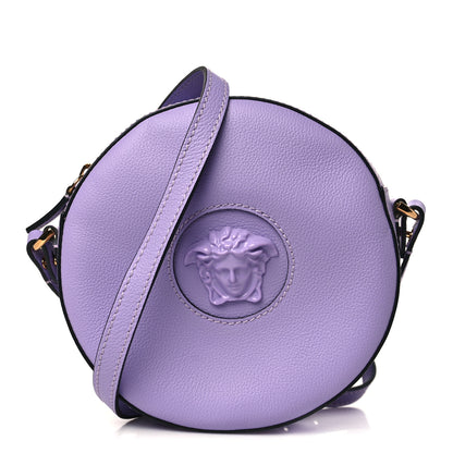 Versace Calfskin La Medusa Round Camera Bag Lilac 1 of 7