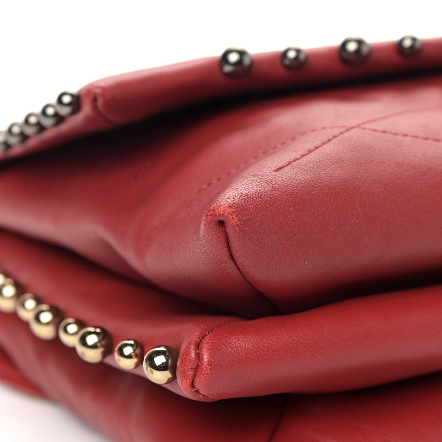 Lanvin Lambskin Quilted Medium Sugar Flap Shoulder Bag Red 11 of 14