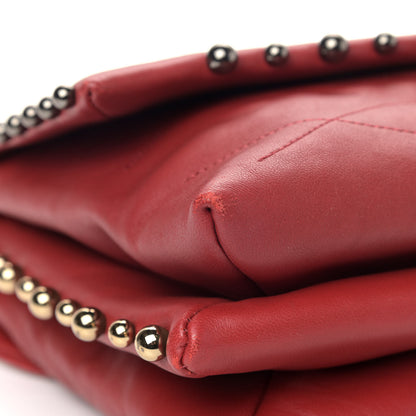 Lanvin Lambskin Quilted Medium Sugar Flap Shoulder Bag Red 11 of 14