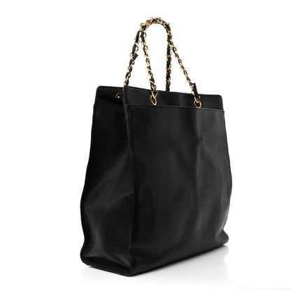 Chanel Caviar CC Shopper Tote Black 3 of 20