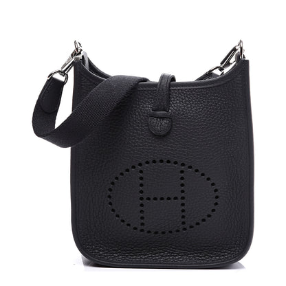 Hermes Taurillon Clemence Evelyne TPM Black 1 of 10