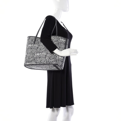 MCM Visetos Medium Reversible Shopper Tote Phantom Grey 2 of 16