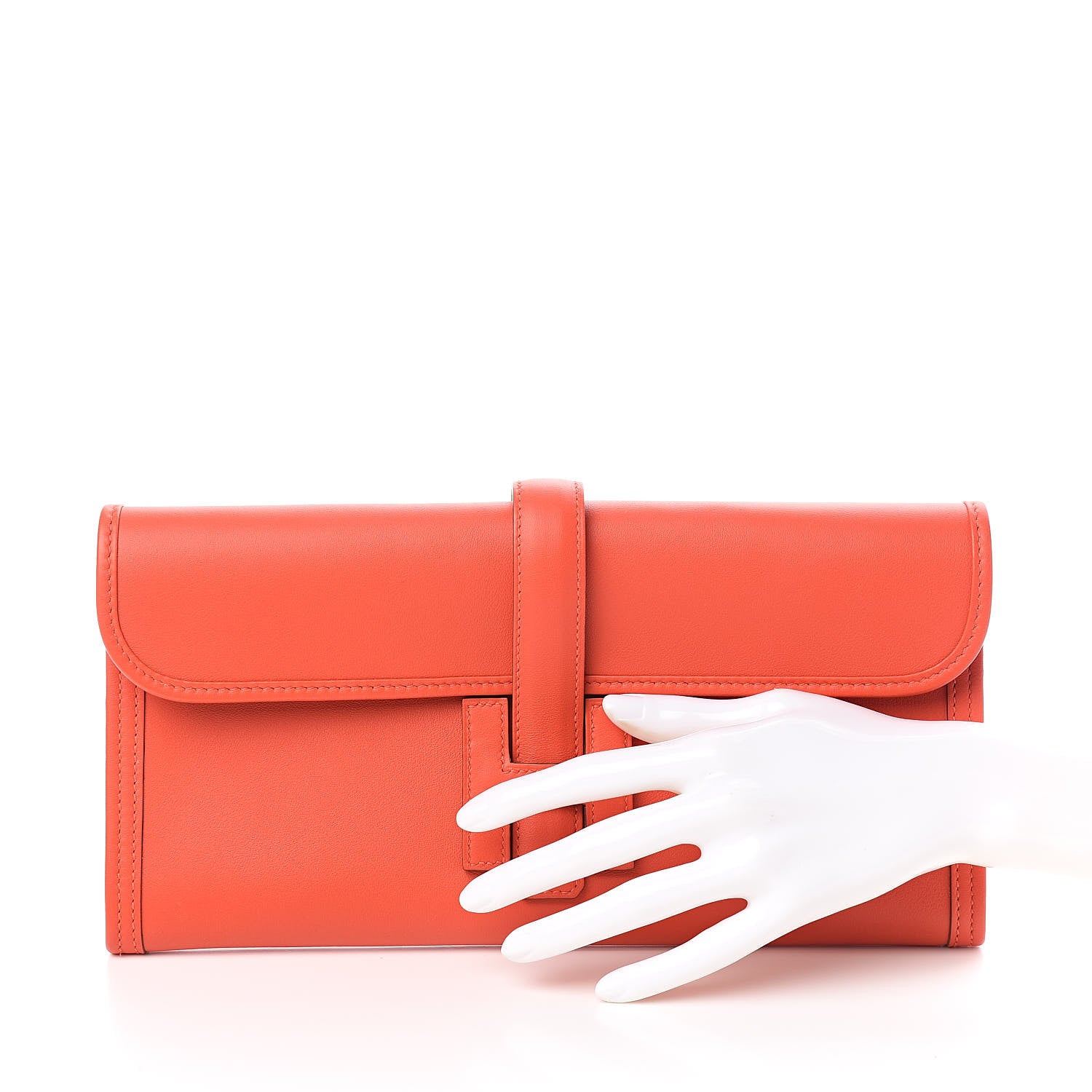 Hermes Swift Jige Elan 29 Clutch Capucine 2 of 8