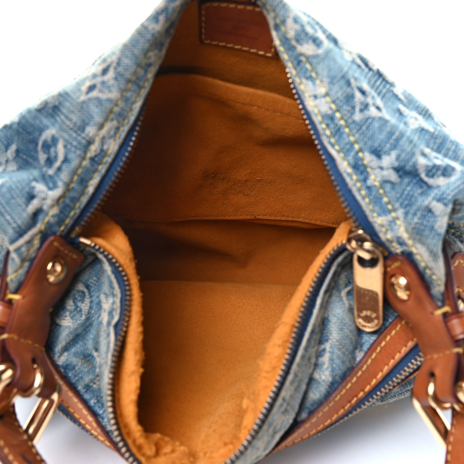Louis Vuitton Monogram Denim Baggy PM Blue 4 of 4